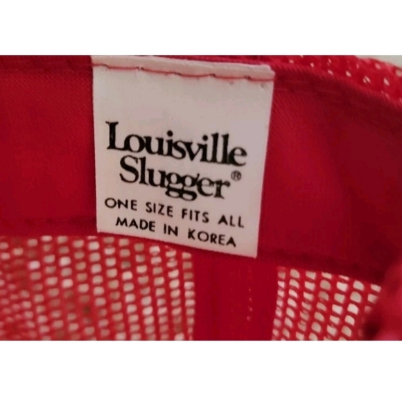 NFL Louisville Slugger Red & White Adjustable Trucker Vintage Snapback Hat - Picture 9 of 9